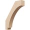 Ekena Millwork 3-inch W x 14-inch D x 18-inch H Imperial Rough Cedar Woodgrain TimberThane Knee Brace, Primed BRCUR03X14X18IMPRCPR - alternate 1